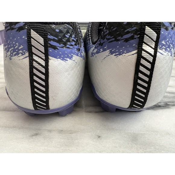 DSG Soccer Cleats Big Kids size 6 Speed Viper Purple Silver - Picture 6 of 13